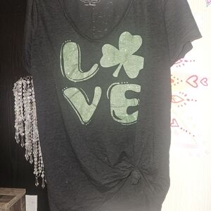 Black Love Graphic Women's Top